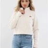 Ellesse Off White Senatore 1/2 Zip Track Top