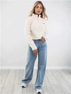 Ellesse Off White Senatore 1/2 Zip Track Top -Closet Muse Store 29212 2