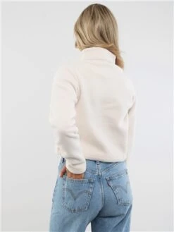 Ellesse Off White Senatore 1/2 Zip Track Top -Closet Muse Store 29212 3