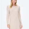 Only Grey / Birch Rica Long Sleeved Knitted Dress -Closet Muse Store 29281