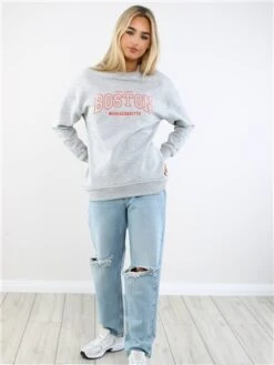 The Frolic Grey Brooklyn Stitch Sweat -Closet Muse Store 29384 2
