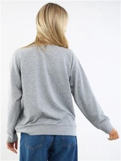 Brave Soul Silver Grey Crew Neck Sweater -Closet Muse Store 29388 3