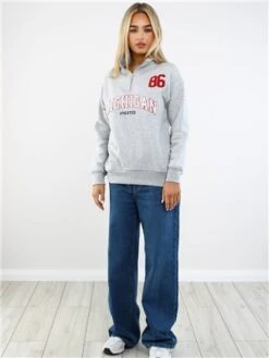The Frolic Grey Michigan Zip Sweat -Closet Muse Store 29406 2