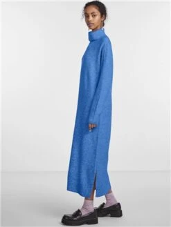 Pieces French Blue Juliana Knitted Dress -Closet Muse Store 29407 2