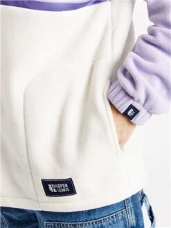 Harper & Lewis Lavender/Cream 1/4 Zip One Eighty -Closet Muse Store 29412 1