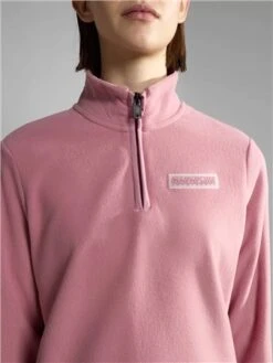 Napapijri Pink Iaato Half-Zip Fleece -Closet Muse Store 29453 1
