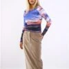 Only Brown / Weathered Teak Flora Mw Long Cord Skirt -Closet Muse Store 29490