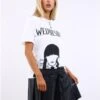 Missi London White Wednesday Print Tee -Closet Muse Store 29531