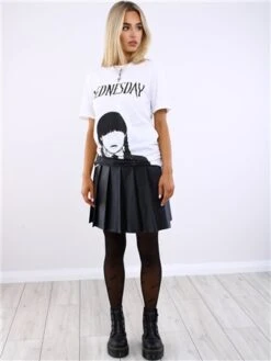 Missi London White Wednesday Print Tee -Closet Muse Store 29531 2