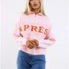 Pieces Rose Jordan Après Zip Knit -Closet Muse Store 29549