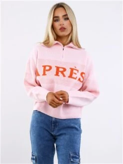 Pieces Rose Jordan Après Zip Knit