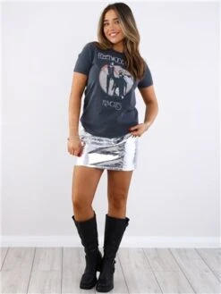 Re:Covered Washed Black Fleetwood Mac Still T-Shirt -Closet Muse Store 29701 2