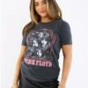 Re:Covered Washed Black Pink Floyd Still T-Shirt -Closet Muse Store 29707